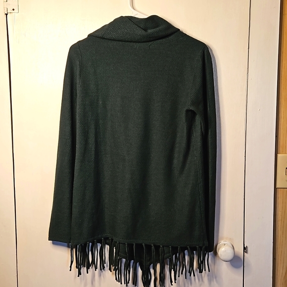 Croft & Barrom dark green fringe long sleeve top size small - Picture 5 of 5